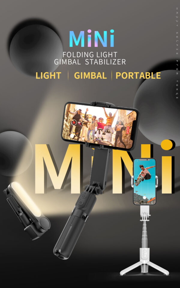 Gimbal 3 Axis Selfie Stick Handheld Gimbal ZHIYUN Smooth Q3 Mobile Gimbal Stabilizer With Fill Light for Smartphones - Image 2